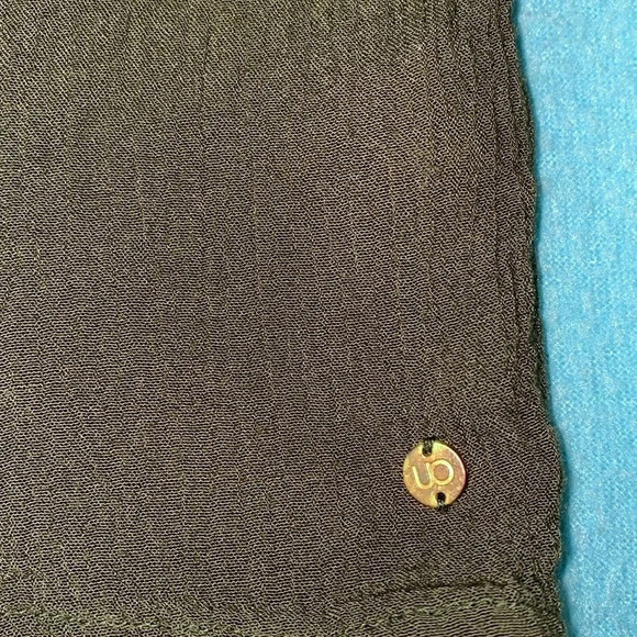 NUON gauze lace up front long butterfly bell sleeves olive green NEW size XS - Picture 4 of 11